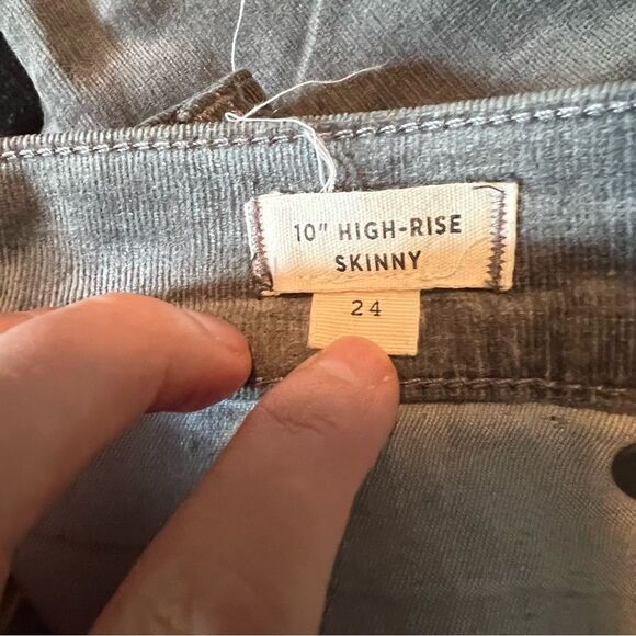 Madewell 10 inch high rise skinny corduroy jeans - Picture 6 of 13